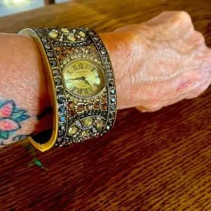 Heidi Daus | Accessories | Heidi Daus Cuff Bejeweled Watch  display picture 2